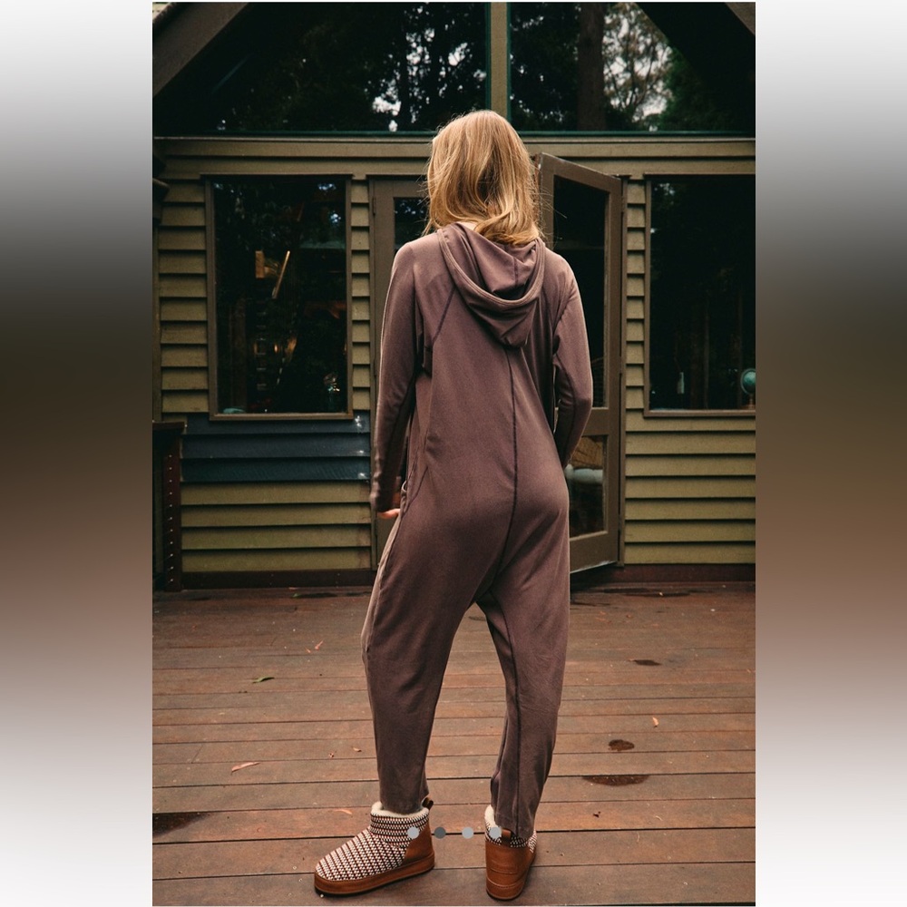 Free People NWT Hot Shot Long Sleeve Onesie Size XS, S, M & L in Dark Espresso - Picture 3 of 12